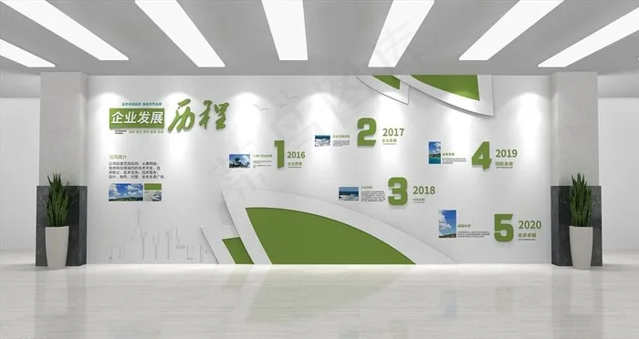 企业发展历程图片cdr矢量模版下载
