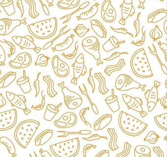食物手绘底纹图片 食物手绘底纹图片
