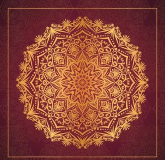 曼陀罗花纹图片