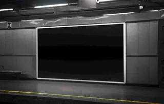 地铁海报样机图片