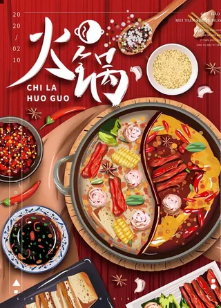 火锅海报图片