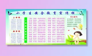 小学生安全教育宣传栏图片