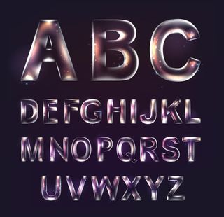 透明英文字母图片