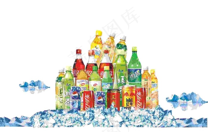 冰镇饮料图片cdr矢量模版下载