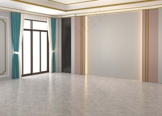 现代轻奢卧室空背景墙图片