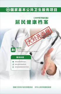 基本公共卫生服务海报图片
