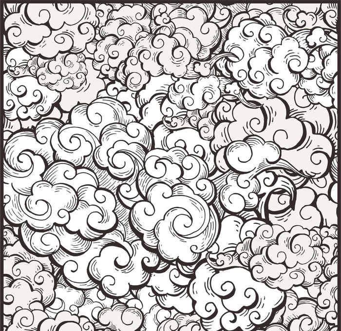 祥云  矢量图图片