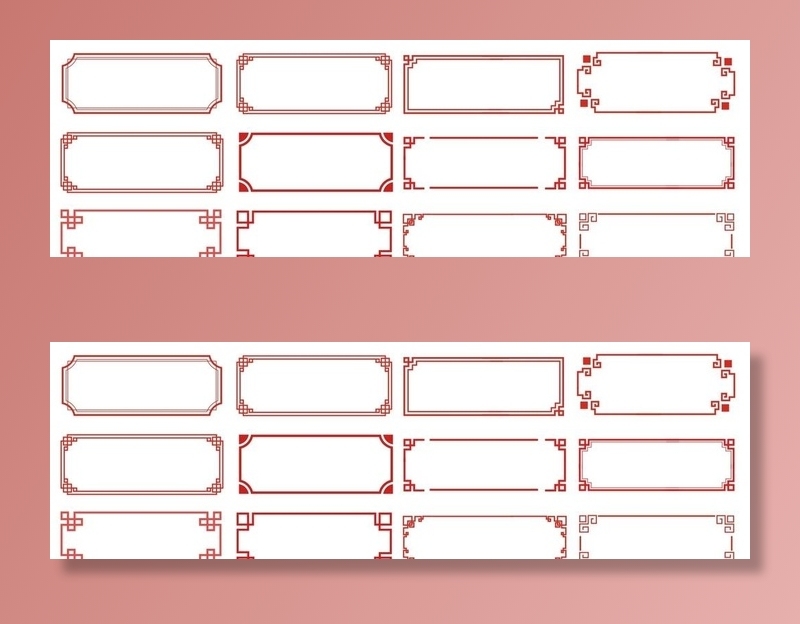 矢量花纹边框图片