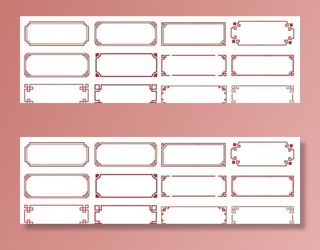 矢量花纹边框图片