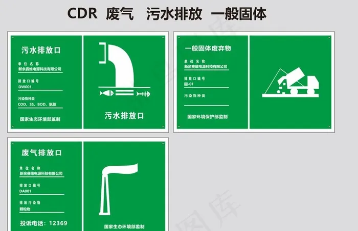 废气排放图片cdr矢量模版下载