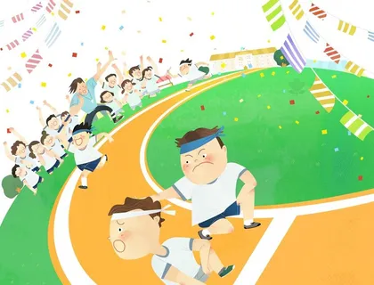 卡通运动插画图片