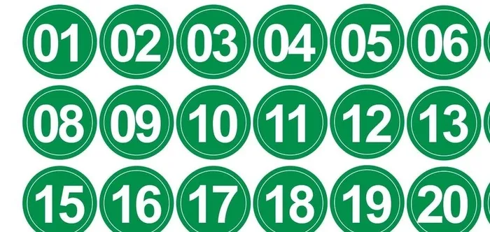 数字号码牌图片cdr矢量模版下载