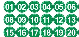 数字号码牌图片