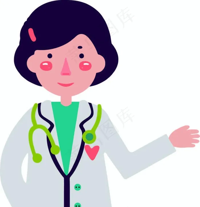 卡通女医生图片