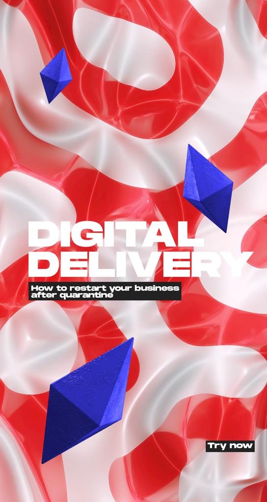 潮流抽象渐变海报图片