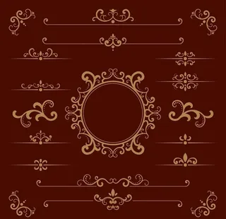 中式花纹边框图片