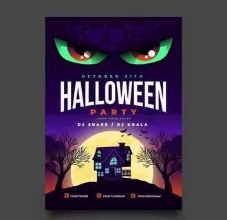 万圣节海报图片