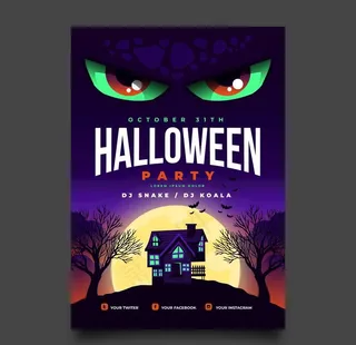 万圣节海报图片