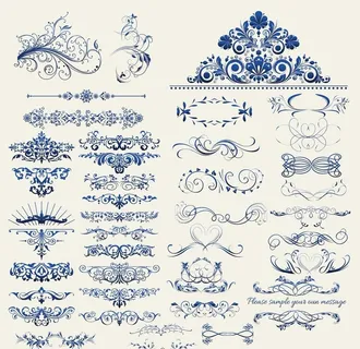 高档欧式花纹元素素材图片