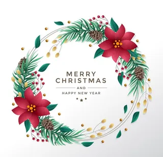 圣诞花环图片