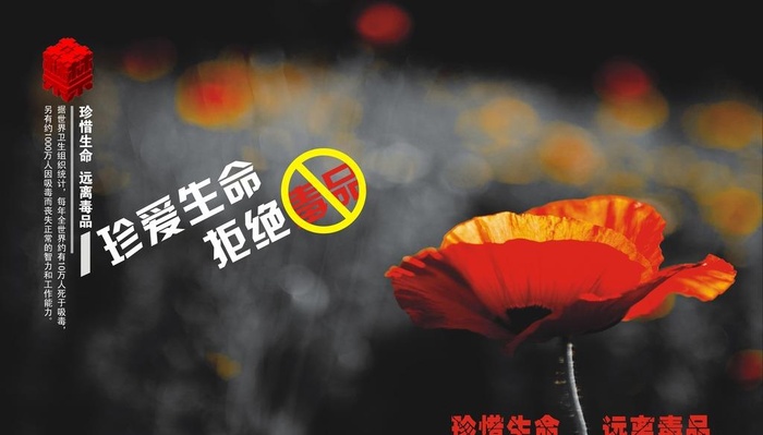 禁毒宣传标语图片cdr矢量模版下载