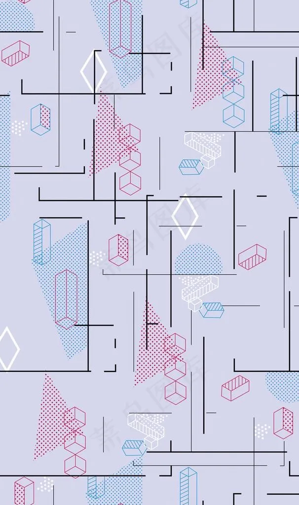 几何花图片