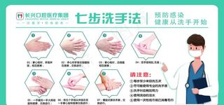 七步洗手法 图片