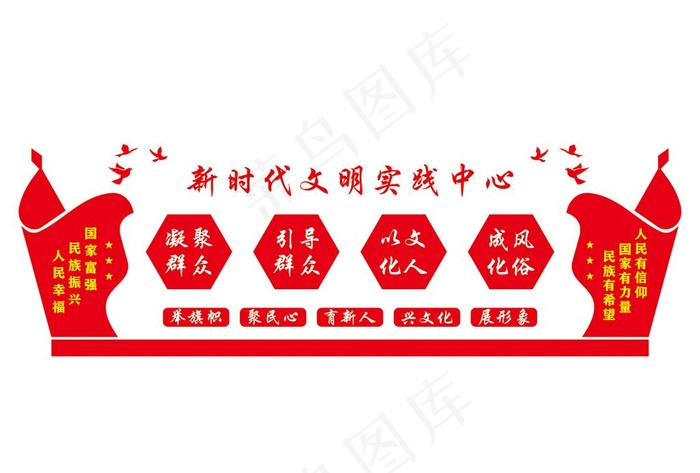 新时代文明实践图片cdr矢量模版下载