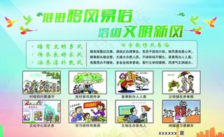 移风易俗展板图片