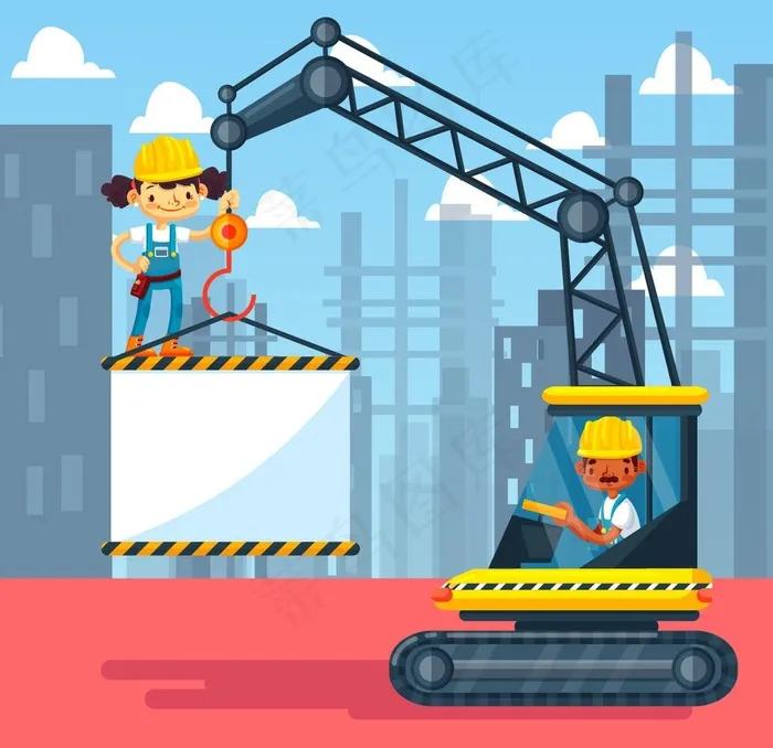 工人 图片ai矢量模版下载