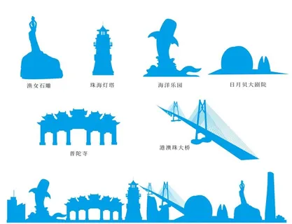 珠海景点剪影图片