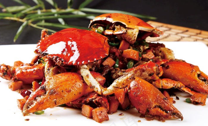 香辣蟹图片