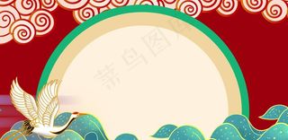 国潮风背景图片