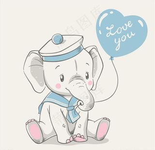卡通大象图片