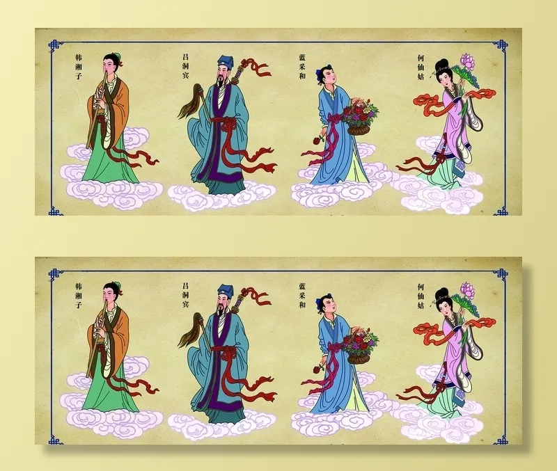 八仙过海图片(7087x2953)psd模版下载