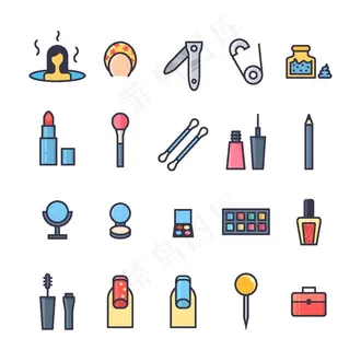 卡通化妆品图片