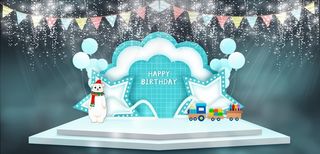 宝宝生日宴展板图片