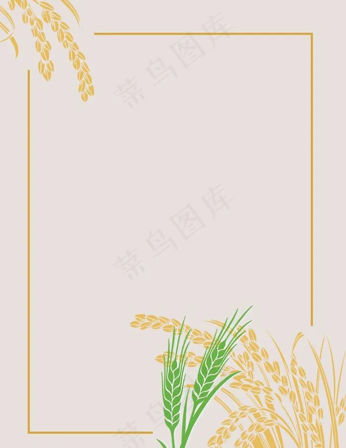 稻穗背景 图片(1024x1369)psd模版下载