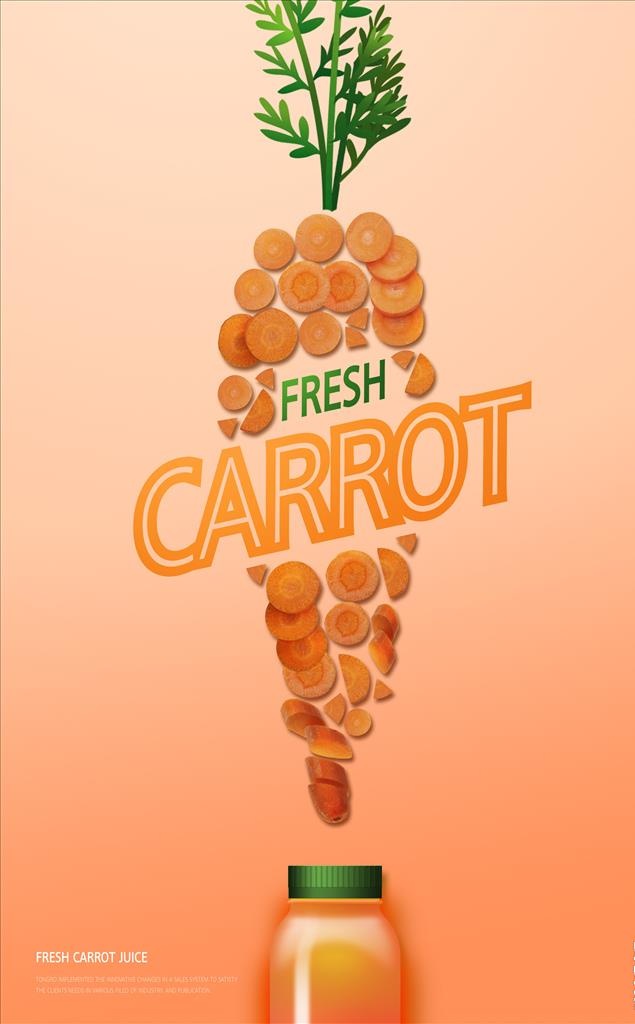 创意蔬菜海报图片(3307x5079)psd模版下载