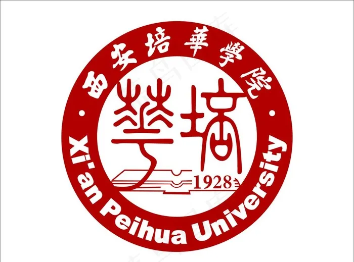 培华学院logo图片cdr矢量模版下载