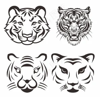 老虎图案图片 老虎图案图片
