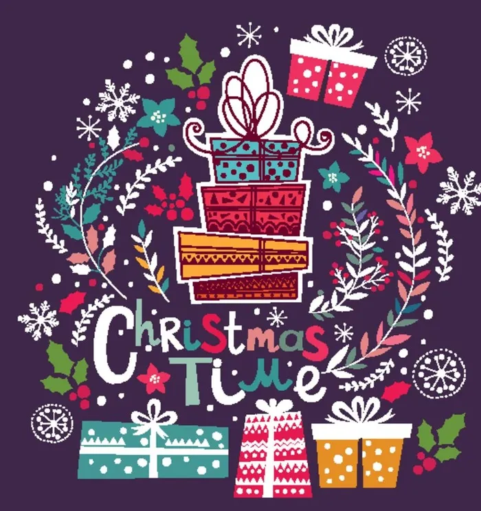 圣诞节插画图案图片eps,ai矢量模版下载