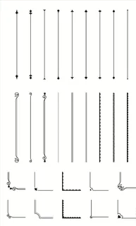 古典分割线与花角图片
