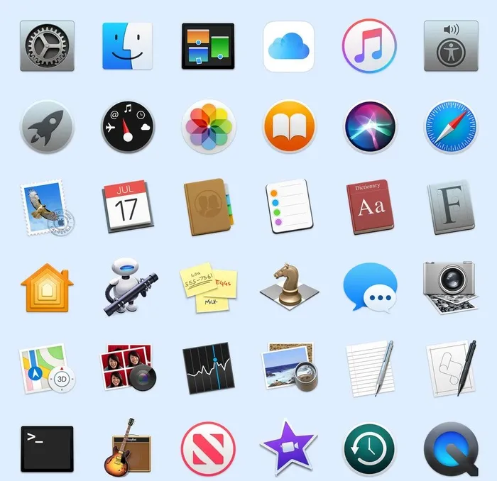 MacOS图标图片(4096x4096)psd模版下载