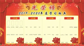 年度学习标兵光荣榜图片