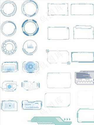 科技感边框元素图片