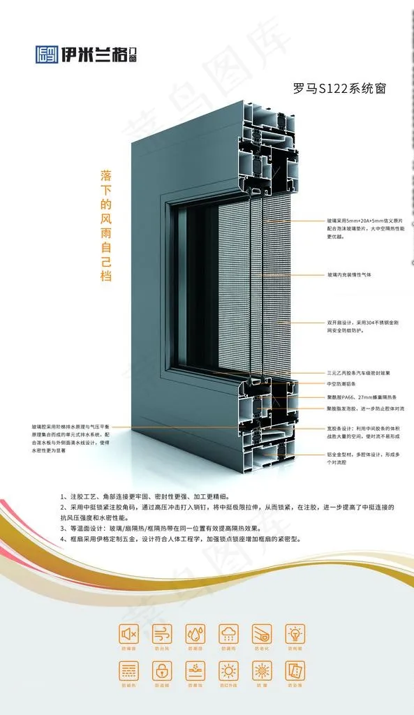 窗样角图片psd模版下载