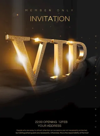 VIP会员海报图片