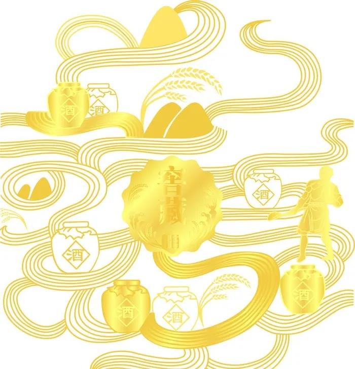 古法酿酒图图片cdr矢量模版下载