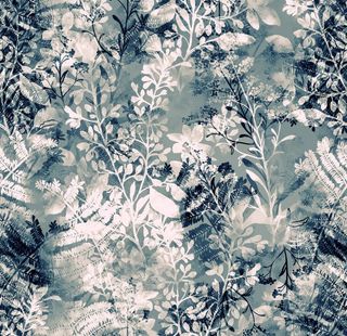 抽象植物印花图片